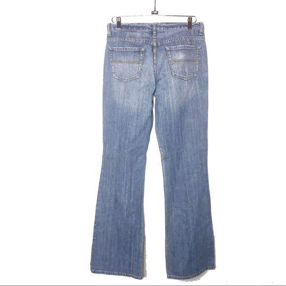 EXPRESS Blue X2 Flare Leg Jeans 8L - Picture 3 of 5